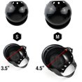 thumbnail image 3 of Casco para mascotas, gorra de seguridad para perros, gorra para casco de bicicleta para gatos, casco universal de plástico ajustable para motocicleta para perros pequeños, gatos (negro, M), 3 of 5