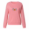 thumbnail image 2 of Gibobby Camisa&nbsp;Moda Mujer Top informal y divertido con cuello redondo a y manga larga con estampado pequeño para mujer（Rosa， S), 2 of 4