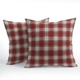 thumbnail image 2 of Christmas Pillow Covers 16x16 Inch Red Gingham Decoration Plaid Pillow Covers Set of 2 Winter Holiday Throw Pillow Covers for Chair Bedroom Living Room Home Decor, 2 of 6
