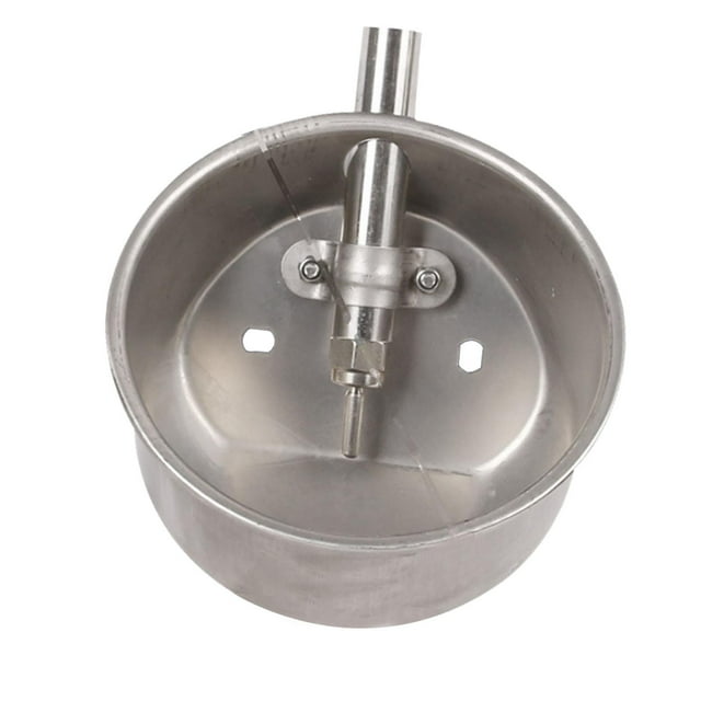 QualitChoice Durable Stainless Steel Automatic Pig Waterer System Keeps Water Fresh And Clean For Animals Livestock Drinking Bowl L