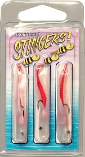 Hooked On Tackle, LLC - Trout Trap Stinger 1/32 Pearl Red 3 Pack - TTS04