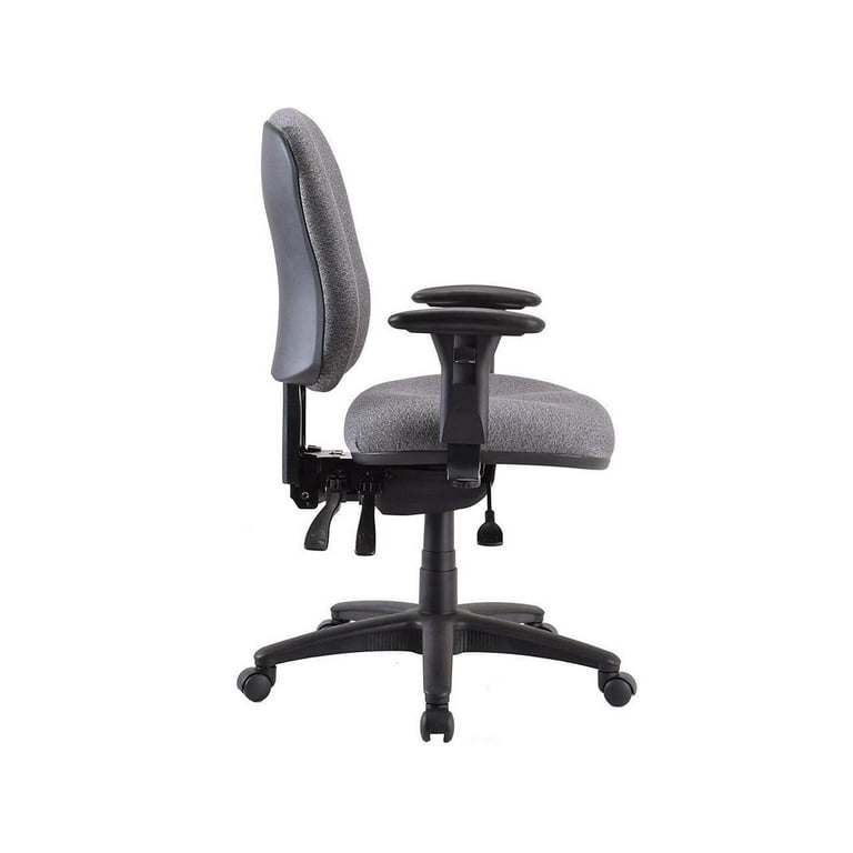 Lorell Accord Series Mid-Back Task Chair - Gray Polyester Seat - Black Frame - 1 Each Lorell Accord Series Mid-Back Task Chair - Gray Polyester Seat - Black Frame - 1 Each