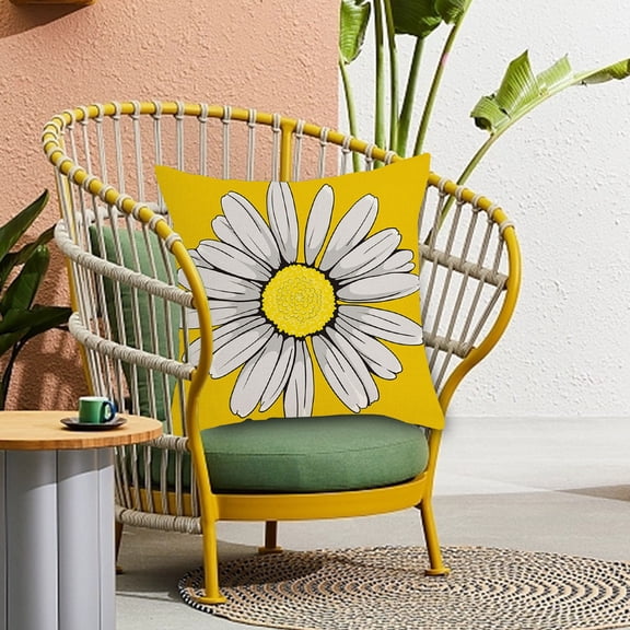 Youmylove Fall Decorations For Home Throw Pillow Covers Christmas Decorations Square Pillowcases Sofa Pillow Cover For Outdoor Patio Garden Living Room Sofa(Sunflower) Cute Home Decor