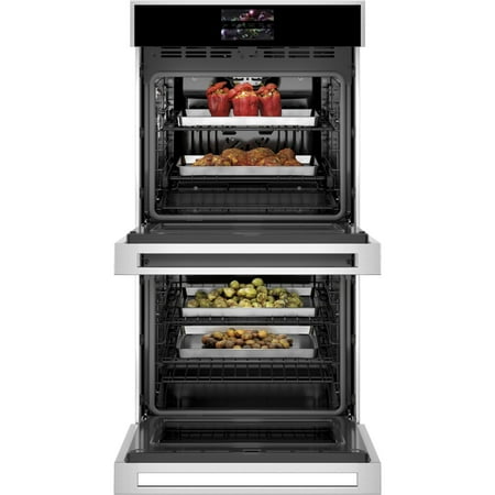 Monogram - Minimalist Collection 27" Built-In Double Electric Convection Wall Oven - Stainless steel