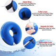 thumbnail image 2 of Collar de perro inflable Collar de protección para perros Collar de protección Collar ajustable para mascotas Collar de protección cómodo con velcro Azul-m, 2 of 5