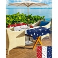 thumbnail image 5 of Outdoor Tablecloth with Umbrella Hole Rectangle 60x120inch, Red White Spillproof Fabric Outdoor Tablecloths, Blue 4th of July Picnic/Patio Zipper Table Covers, 5 of 6