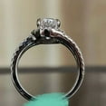 thumbnail image 2 of 3.0Ct Pear Cut Simulated Diamond Women's Halo Engagement Ring 14k White Gold Plated 925 Silver For Her, 2 of 5