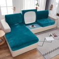 thumbnail image 1 of 2024 Soft Velvet Sofa Seat Cushion Cover - Stretch Non-Slip Sofa Cover Couch Cushion Covers for Sectional Sofa L Shape  Sofa Cushion Slipcover Furniture Protection (Grey  Large Single Sea, 1 of 13