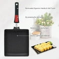 thumbnail image 4 of Japanese Omelette Pan Nonstick, Large Tamagoyaki Pan with Detachable Handle, Oven Safe, 9 x 8, 4 of 5