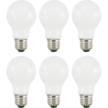 Sylvania 75W A19 TruWave LED Light Bulb, 13 yr, Daylight, Dimmable, 6 pack