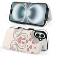 thumbnail image 2 of Compatible with iPhone 11 12 13 mini 14 15 16 Pro Max Plus Wallet Case with Card Holder, PU Leather Kickstand Card Slots Case ( Swan Love Valentines, iPhone 14 Pro Max), 2 of 7