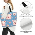 thumbnail image 2 of Yiaed Cute Pig Flowers Print Handbag for Women Tote Purse Shoulder Bag Large Fashion Hobo Purse Handbag Shopping Tote, 2 of 5