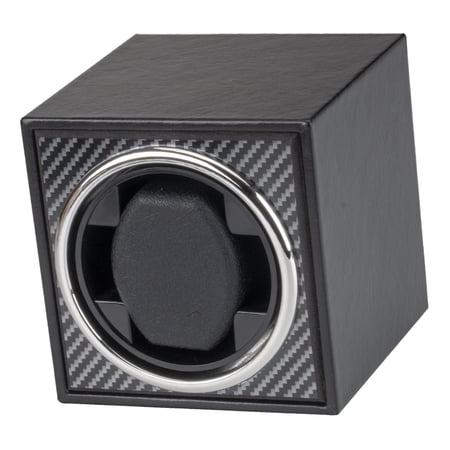 FVDPWYE Mechanical Watch Display Case Mode 4 Window Display Power Supply Adapter Battery Carbon Fiber