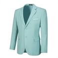 thumbnail image 4 of Wehilion Men's Premium Stretch Classic Fit Suit Jacket Separate Coat-Regular and Big & Tall Sizes Long-Sleeve Button-Front Blazer,Green,XXL, 4 of 5