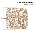 thumbnail image 2 of Leather Coasters with Heat-resistant for Drinks, Peanuts7 Cup Coasters Cup Pad Mat for Tabletop Protection, Coffee Table, Office Desk and Housewarming Gift, 2 of 5
