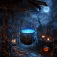 thumbnail image 4 of Halloween Decorations Witch Cauldron with LED Lights and Sound Effects, Spidery Fog Machine, 31.49x22.24 Inch Vintage Magic Brew Cauldron Set for Home, Mantel, Kitchen and Party Decor, 4 of 6