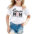 thumbnail image 1 of EHQJNJ Hauts d'Été Garçon et Fille Mode Décontractée Imprimé Col Rond T-Shirt Manches Courtes Ample T-Shirts Grande Taille, 1 of 4