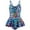 K1-Blue, variant on Bosanter Girl One Piece Swimsuit with Skirt Bathing Suit Swimwear, Purple 8-9Y