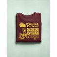 thumbnail image 3 of Weekend Forecast Graphic - Churro Fun Design Women's Sweatshirt, 3 of 4