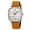 Silver+brown, variant on SKMEI Men Watch Fashion Minimalist Quartz Waterproof Wrist Watches for Mens Big Face Business Casual Watch,Leather Watch Strap