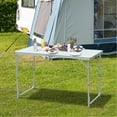 thumbnail image 4 of 47" Folding Camping Table - Height Adjustable, Lightweight, Portable, For Garage, Picnic, Use Home Spaces, 4 of 5