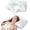 White, variant on Memory Foam Cervical Pillow, 2-in-1 Ergonomic Neck Support Pillow with Armrest & Ear Hole, Contour Orthopedic Bed Pillow for Pain Relief, Adjustable Height for Side, Back & Stomach Sleepers