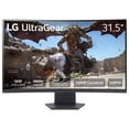 thumbnail image 1 of LG 32GS60QC-B Ultragear 32-inch Curved Gaming Monitor QHD (2560x1440) 180Hz 1ms 1000R AMD FreeSync HDR10 HDMIx2 DisplayPort Black, 1 of 5