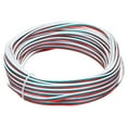 thumbnail image 1 of Unique Bargains 20 Gauge 3 Conductor Electrical Wire Tinned Copper Cable 49FT Stranded Wire for LED Strips Lamps Residential Wiring, 1 of 5