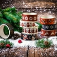 thumbnail image 4 of Daily Mix Store Christmas Washi Tape Set 6-Pack Festive Patterned Decorative for Gift Wrapping Scrapbooking Cards Snowflake Design Easy Tear DIY Craft & Gift Wrapping Material, 4 of 9
