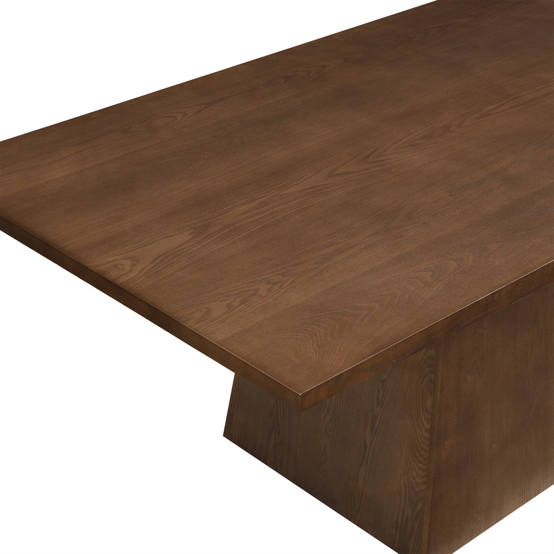 Christopher Knight Home 82" Pedestal Dining Table, Rectangular Seats 6-8, Solid Wood & MDF, Walnut