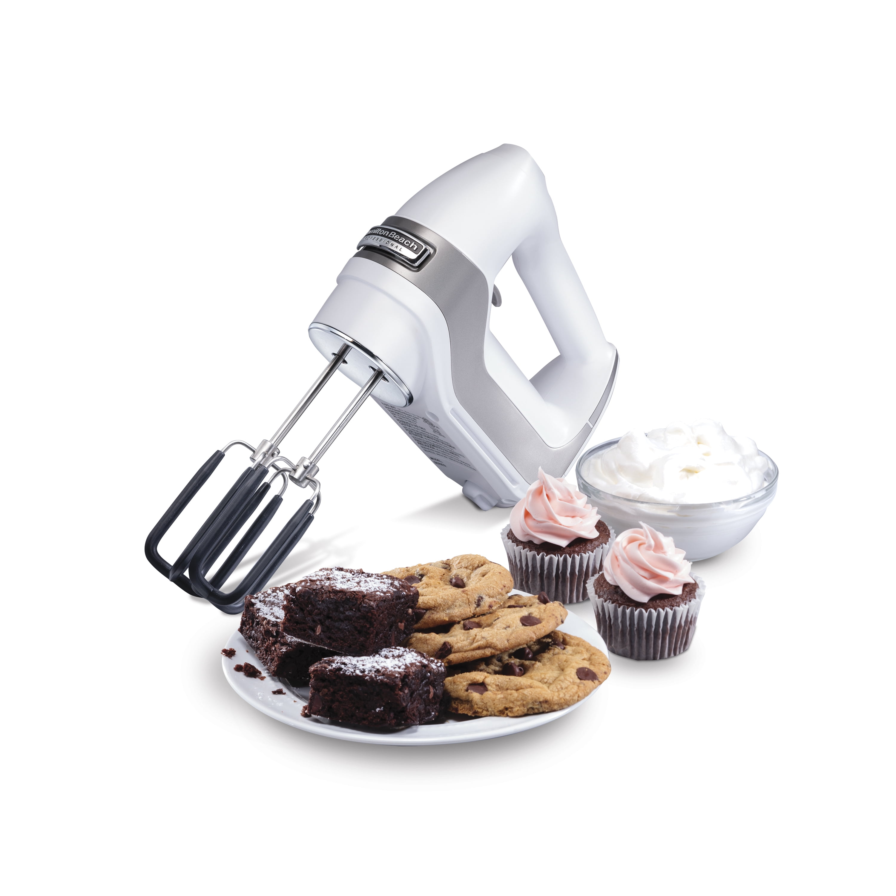 Hamilton Beach Professional 7-Speed Black Hand Mixer with SoftScrape Beaters,  Whisk, Dough Hooks and Snap-On Storage Case 65655 - The Home Depot
