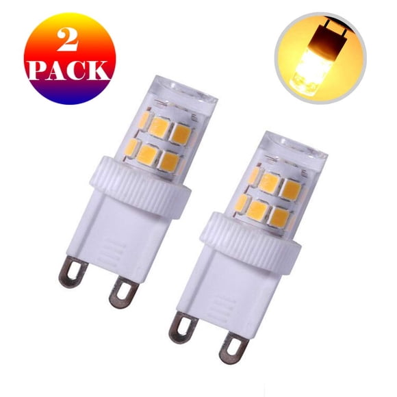 Ampoules DEL G9 - Lumières de Maïs 2,5 W 110 V (17 SMD 2835 Chips), Remplacement Halogène Sans Vacillement pour sous Armoire, Lumières de Rondelle et Plus