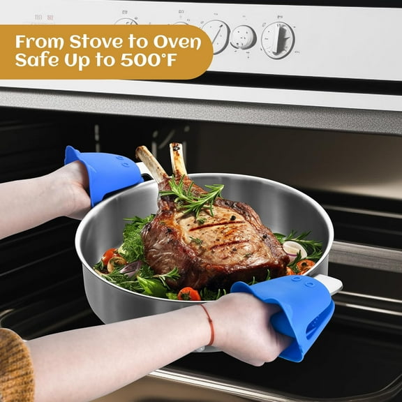 7 QT Sauté Pan with Lid, Stainless Steel Deep Cooking Pot for All Cooktops