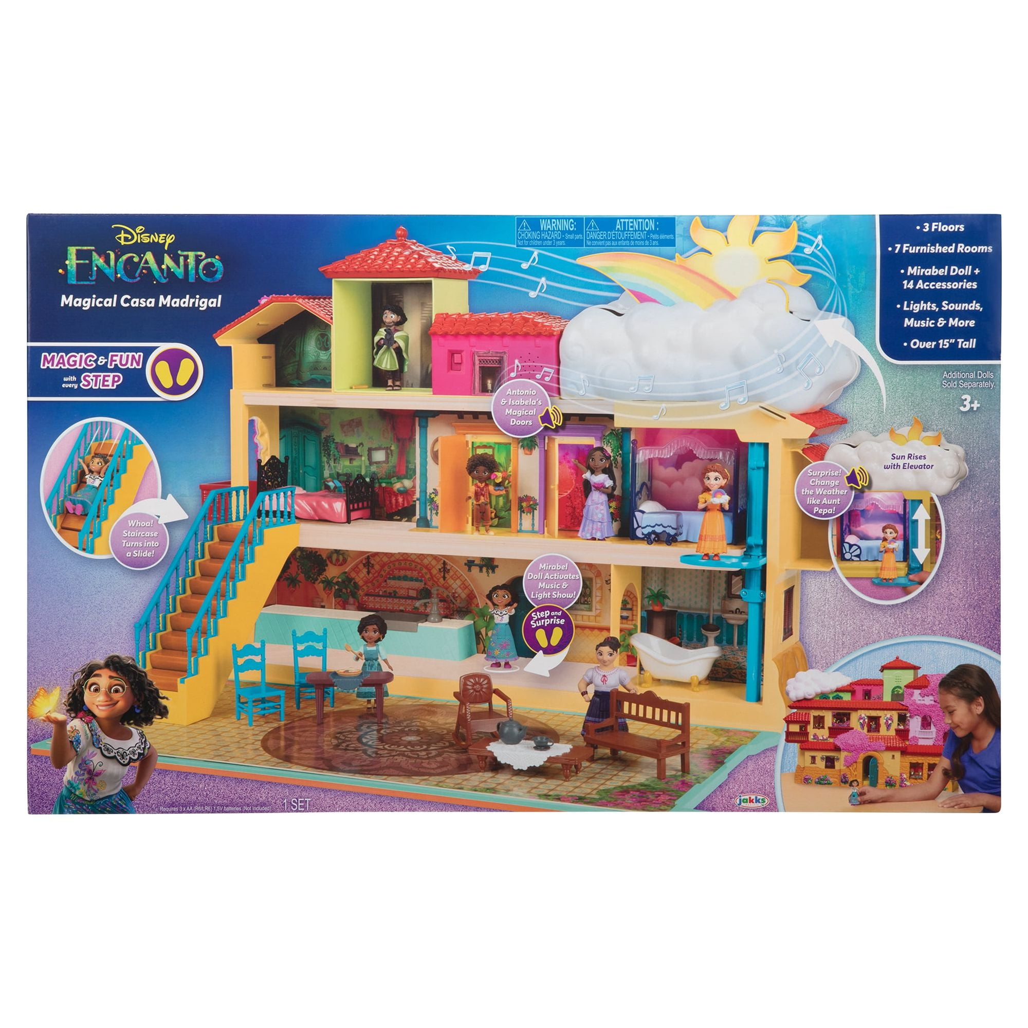 Disney Encanto Magical Casa Madrigal Interactive Small Fashion Doll Dollhouse Playset