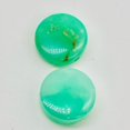 thumbnail image 4 of Radiant Natural Chrysoprase Agate Coin Beads | Green |12x5 mm | 2 Beads |, 4 of 8