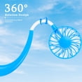 thumbnail image 3 of Portable Neck Fan Rechargeable Personal Hand-Free Fan Mini USB Wearable Neckband Sport Fan, 3 Speed Adjustable, 360 Degrees Free Rotation Perfect for Working, Traveling, Office, Reading, 3 of 8