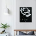 thumbnail image 4 of ARISTURING Vintage Rose Canvas Wall Art, Retro Black And White Rose Flower Painting Picture Print, Modern Rustic Floral Artwork Wall Decor Poster for Living Room Bedroom Bathroom Farmhouse "16X20", 4 of 5