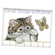 thumbnail image 4 of Kits de punto de cruz estampado Zulema de inicio de a mano con patrón de gato 11CT, 4 of 8