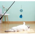 thumbnail image 5 of Wuztai Cat Toy Feather Teaser Stick 180cm with Bells, Interactive Play Stick for Kittens Cats, Replaceable Feather Wand Toy, 5 of 6