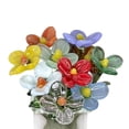 thumbnail image 6 of QccHieUs Glass Bouquet with Vase, Decorative Flowers, Collectible Item for Mom and Sister Small flowers, 6 of 9