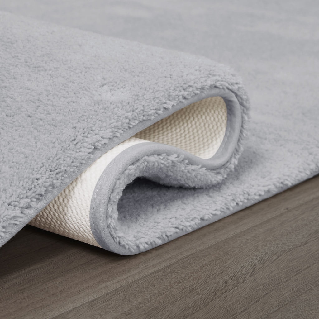 MAYEERTY Soft Polyester Bath Runner Rug, 24" x 72", Grey