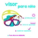 thumbnail image 5 of Goggles Visor Snorkel Animalitos Niños 3 Años Bestway Paquete 3 Piezas Plástico De Alta Resistencia, 5 of 6