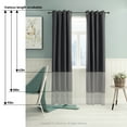 thumbnail image 3 of Furinno Collins Blackout Curtain 52X63 In. 1 Panel, Dark Grey, 3 of 4