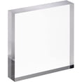 thumbnail image 3 of CiaoHER 1in Thickness 5in Square Acrylic Cube Display Block Clear Polished Pedestal Stand Riser Solid Base 5" x 5" x 1", 2 Pack, 3 of 6