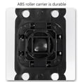 thumbnail image 3 of Polea Universal Ndcxsfigh 4 poleas universales autoadhesivas de acero inoxidable negro, 3 of 5