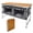 Bamboo Standard, variant on Folding Camping Table with Storage Compartment Aluminum Lightweight Camp Kitchen Table Height Adjustable Indoor/Outdoor Table Perfect for Tailgating, Backyards, BBQ,Picnic, Black