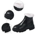 thumbnail image 5 of Gyexs Snow Boots for Men, Winter Shoes for Women 2025, Fuzzy, Bungee, Chukka, Steel Toe, Women's Fashion, Black2, Size 9, 5 of 8