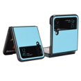 thumbnail image 3 of Dteck for Samsung Galaxy Z Flip 4 6.7" 2022 Lightweight & Ultra-Thin Folding Case, PU Leather Anti-Drop Shockproof Protective Case for Samsung Z Flip 4 5G Ladies Girls Women Men, Skyblue, 3 of 7