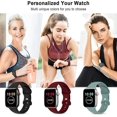 thumbnail image 5 of Paquete de 5 correas compatibles con Apple Watch de 38 mm, 40 mm, 41 mm, 42 mm, 44 mm y 45 mm, compatibles con iWatch Series 7, 6, 5, 4, 3, 2, 1 SE, para mujer y hombre, color negro/rojo vino., 5 of 5