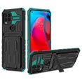 thumbnail image 1 of SaniMore for Motorola G Stylus 5G 2021 Camera Protection Case, Rugged PC Back & TPU Bumpers Cover with Invisible Sliding Card Slot & Kickstand Upgraded Military Shockproof Protective Shell, Darkgreen, 1 of 9